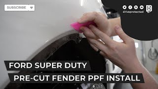 Ford Super Duty  PreCut Fender PPF Install [upl. by Marcille]