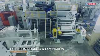 Extrusion Coating Lamination Machine Another First Engineered by Uflex [upl. by Shiri929]