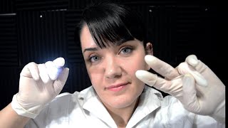 ASMR Full Body Nerve Testing Nurse Exam Gloves Lights Soft Speaking [upl. by Elberfeld]