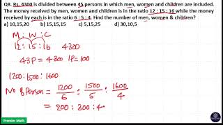 Rs 4300 is divided between 45 persons in which men women and children are included The money rece [upl. by Casilda]