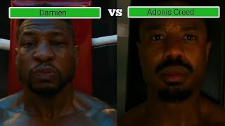 Creed 3 Adonis Creed vs Damien Final Fight With Health bars [upl. by Haelak914]