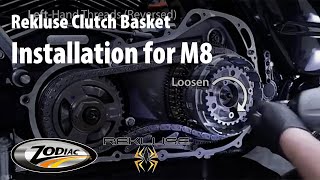 Rekluse Clutch Basket Installation for M8 [upl. by Winifred178]