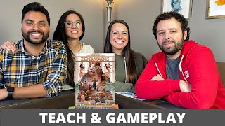 Zoo Vadis  Kickstarter Teach amp Playthrough feat Board Game Barrage [upl. by Adnawat]