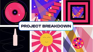 Motion graphics project breakdown  Party Project [upl. by Acinahs]