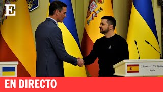 Directo  Rueda de prensa de Pedro Sánchez y Zelenski en Ucrania  EL PAÍS [upl. by Elahcar]