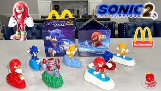 Sonic The Hedgehog 2 McDonalds Happy Meal Toys All 7 April 2022 [upl. by Warfold]