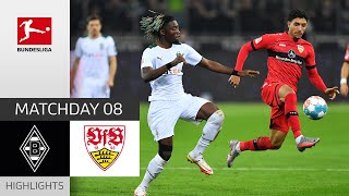 Borussia Mgladbach  VfB Stuttgart 11  Highlights  Matchday 8 – Bundesliga 202122 [upl. by Neneek]