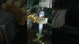 Please 💓 Subscribe  Cutting Worm Gear WheelSmall Vertical Hobbing Machine33 Teethamp Cutting1506 [upl. by Redla631]