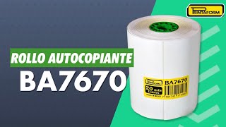 Rollo Autocopiante “Original y Copia” BA7670 Printaform [upl. by Schriever]