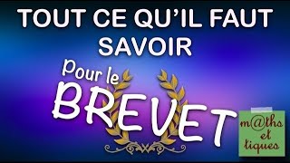 BREVET  TOUT ce quil faut savoir en maths  CONSEILS [upl. by Yartnod565]