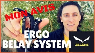 ERGO Belay System  mon avis sur le descendeur de SALEWA TEST MATOS ESCALADE [upl. by Harutek814]