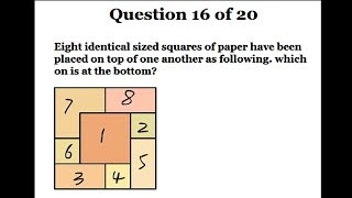 IQ TEST matrix to Test Your IQ 20 Questions with Solutions [upl. by Dareen88]