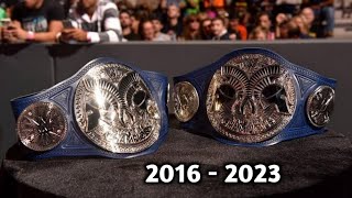 WWE Smackdown Tag Team Championship PPV Match Card Compilation 2016  2023 With Title Change [upl. by Zsolway]