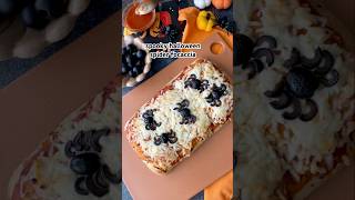 Spooky Halloween Spider Focaccia Pizza [upl. by Arbmahs]