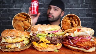 ASMR FAT BURGER MUKBANG [upl. by Normy]