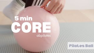 5min Core Stability with Pilates Ball [upl. by Bac207]