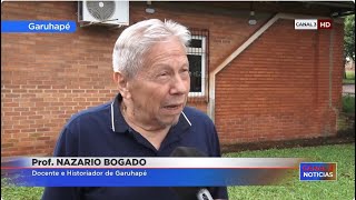 El profesor Nazario Bogado trabaja en la continuidad de su libro sobre la historia de Garuhapé [upl. by Belva853]