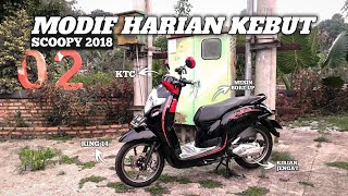 REVIEW SCOOPY MODIFIKASI SIMPLE SPEK TOURING [upl. by Ula]