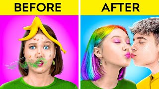 POPULAR VS NERD Extreme MAKEOVER  Hacks To Become The Popular One By 123 GO Like [upl. by Connell]