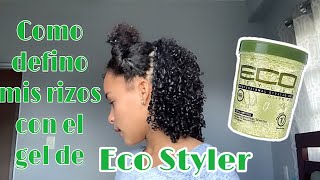 COMO DEFINO MIS RIZOS CON EL GEL “ECO STYLER” eliifresaa1 [upl. by Hodges601]