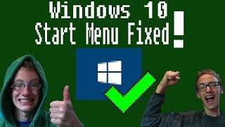 How to Fix Disabled Windows 10 Start Menu  Update [upl. by Pacificas]