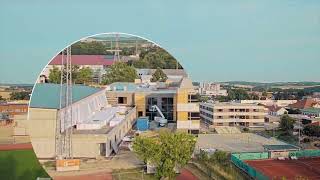 Hollabrunn Bau Schulcampus Timelapse [upl. by Zsolway]