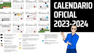 OFICIAL 📆 Calendario escolar 20232024 [upl. by Ahseram781]