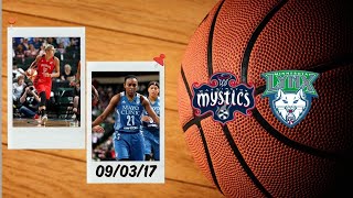 Full Game  Washington Mystics vs Minnesota Lynx  Sep 3 2017  WNBAmochilovebasket [upl. by Annawot]