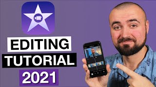 How To Edit Video on iPhone with iMovie 2021 Tutorial [upl. by Aicelet]