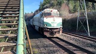 Amtrak Cascades  Carkeek Park Feb 10 2024 [upl. by Nafis]