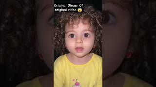 Original singer🎤funnymomentscutebabies funnyvideshortsyoutubeshorts trendingviralvideocute [upl. by Esened132]