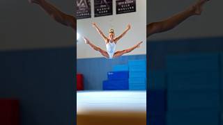 Gymnast Paisley was a blast to work with paisleygymnast gymnastics slowmotion [upl. by Lynnett]