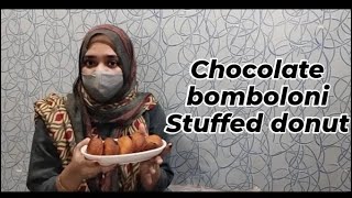 Chocolate bomboloni  stuffed donut  recipe video  Heena khan [upl. by Adlev]