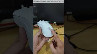 Razer DeathAdder Essential White Edition 6400 DPI Ergonomic Gaming Mouse review and shorts [upl. by Eilesor]