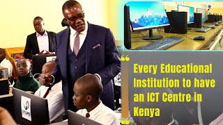 ICT Cs E Owalo visits former School Maseno School and St Marys Yala to launch ICT Lab Centers [upl. by Joey]