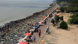 DIGHA HEAVY TIDE  পূর্ণিমার ভরা কোটালে দীঘায় ষাঁড়াষাঁড়ি বান 19 September 2024 [upl. by Kerk]