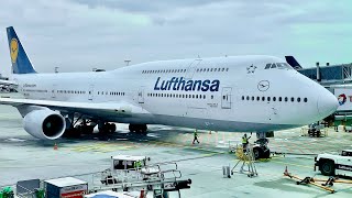 LUFTHANSA Boeing 747 Business Class  Frankfurt to Miami trip report in 4K [upl. by Schuler22]