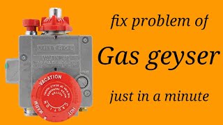 how to repair burner pilot of gas geyser [upl. by Brabazon]