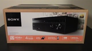 SONY STRDH550 AV RECEIVER Review Unboxing a Look at Whats in the Box  amusement420 [upl. by Aisirtap]