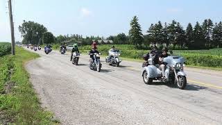 Over 1000 Motorcycles Attend Hogs For Hospice 2024 Tour The Tip [upl. by Lerret402]