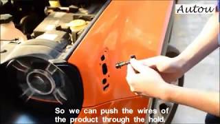 How to install side marker turn signal lights for jeep renegade 2014 2015 2016 by Autou [upl. by Magavern]