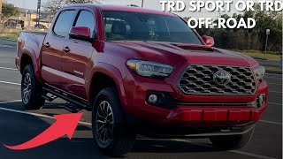 Why I bought a 2022 Tacoma TRD sport over a TRD OffRoad [upl. by Law948]