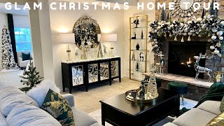 NEW GLAM CHRISTMAS HOME TOUR 2022  SIX THEME CHRISTMAS TREE decoratewithme [upl. by Ditter]