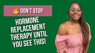 Dont STOP Taking Hormone Replacement Therapy Without Knowing This [upl. by Gallenz]