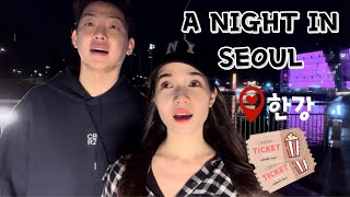 A NIGHT IN SEOUL Han River  Movie [upl. by Eniahs]