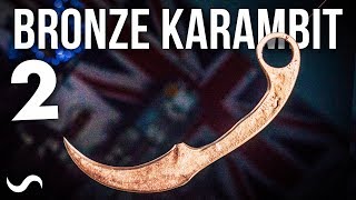 CASTING A BRONZE KARAMBIT PART 2 [upl. by Naujej]