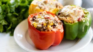 How to Make Easy Stuffed Bell Peppers  The Stay At Home Chef [upl. by Silloh]