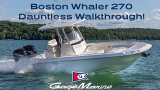 Boston Whaler 270 Dauntless Walkthrough [upl. by Polish]