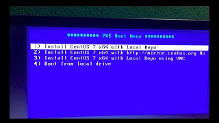 How to boot Centos 7 from network using PXE [upl. by Salvador512]