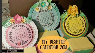 DIY Desktop calendar 2018 [upl. by Aisha]